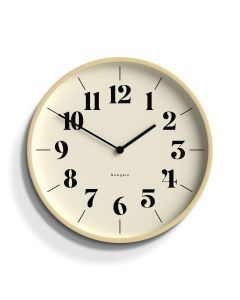 Newgate Mr Clarke Clock Pale Wood Hopscotch Dial