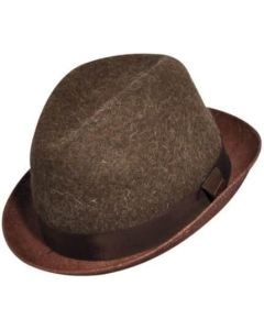 KANGOL Dapper Mens Wool Felt & Straw Player Trilby (K0818LX)