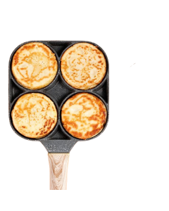 Four-hole Frying Pot Pan Thickened Omelet Pan Non-stick Egg Pancake Steak Pan Cooking Egg Ham Pans Breakfast Maker Cookware