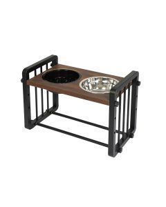 Pawz Pet Feeder Adjustable Height Elevated Dual Raised Water Food Bowl Medium