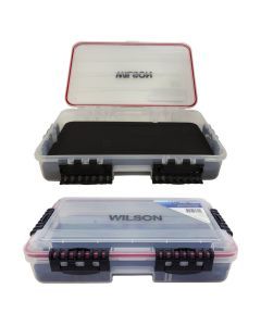 Large Deluxe Wilson Vibe Fishing Tackle Box with Slotted Foam Base