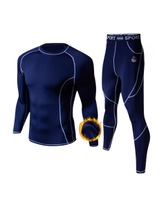 Men's Fleece Thermal Underwear Set Winter Base Layer
