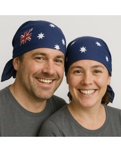 Australia Flag Bandana - 100% Cotton Head Wrap/Durag/Scarf/Mask