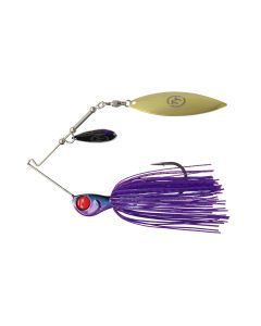 TT Lures 3/8oz Tornado+ Tandem Blade Spinnerbait Lure - PURPLE DEMON