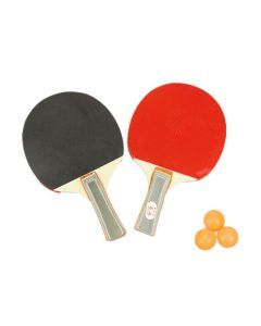 2 Players Table Tennis Set 2 Rackets Bats with 3 Ping Pong Balls Home Sports