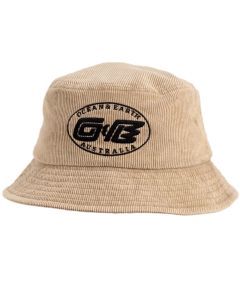 Ocean & Earth Men's Heritage Washed Cotton Corduroy Bucket Hat (Almond)
