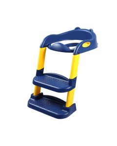 Bopeep Kids Toilet Ladder Toddler Training Step Stool Soft Seat Non Slip Blue