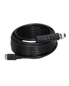 SafetyDave 45° AHD Round Camera (Black) With 15m Heavy Duty 3 in 1 Camera Cable