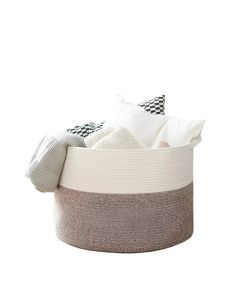 Extra Large Woven Cotton Rope Storage Basket