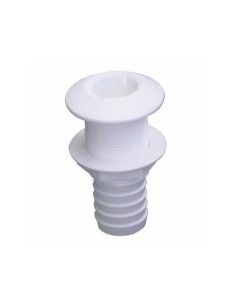 37mm White Platinum Polypropylene Skin Fitting for Marine Plumbing