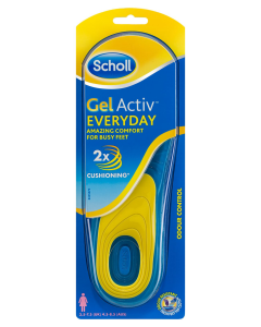 Scholl Gel Activ Insoles Everyday Women with Odour Control - One Size