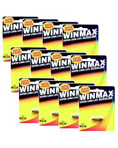 W23A Alkaline Batteries Super Long Life 12V Battery - 12 Packs