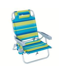 Beach Chair Foldable Outdoor Seat with Armrests