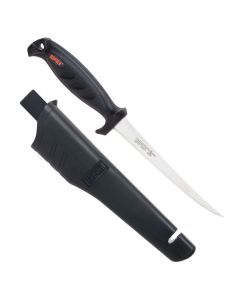 6 Inch Rapala Deluxe Falcon Fillet Knife with Sheath and Built-In Sharpener