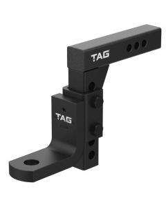 TAG Adjustable Heavy Duty Tow Ball Mount 4500kg- 90° Face, 50mm Square Hitch