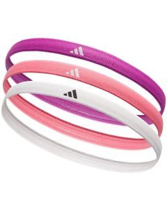 Adidas 3-Piece Set Hairbands Headbands Non-Slip Silicone in Multi
