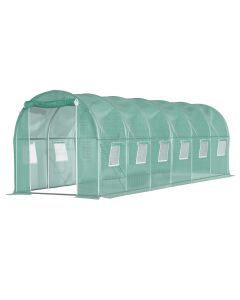 Lambu Greenhouse Walk-In Green House Shed Storage Hoop Tunnel Polytunnel PE 6m