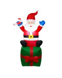 Lighted Inflatable Santa Claus with LED Lights