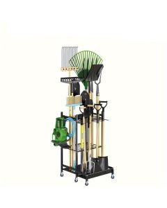 Garage Garden Tool Organizer with Hooks