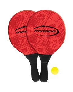 Beach Bash Paddle Ball Tennis Set Game Set with 2 Bats and Ball