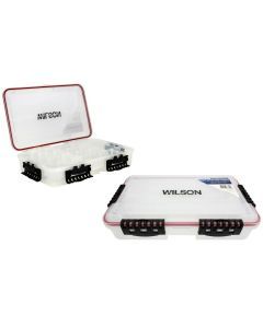 Large Wilson Deluxe Deep Waterproof Fishing Tackle Tray with 24 Compartments