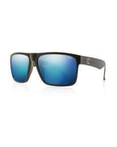 Tonic Outback Polarised Sunglasses with Glass Blue Mirror Lens and Black Frame