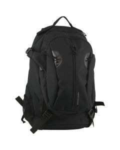 Pierre Cardin Mens Shoulder Backpack Bag - Black (Adventure Travel Outdoor)