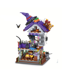 Themed Witch House Flying Mini Building Blocks Set