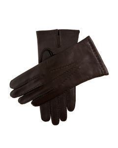 DENTS Mens Chelsea Cashmere Lined Leather Gloves Warm Classic Winter - Brown