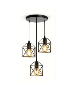 3-Light Industrial Ceiling Light