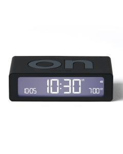 Lexon Flip Mini Reversible Alarm Clock - Black