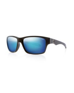 Tonic Tango Polarised Sunglasses with Glass Blue Mirror Lens and Black Frame