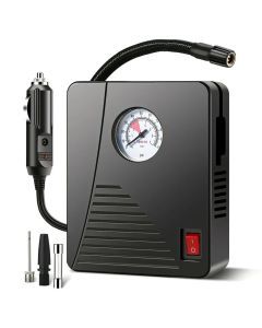 12V 96W Portable Tire Inflator 100PSI Mini Air Compressor Black