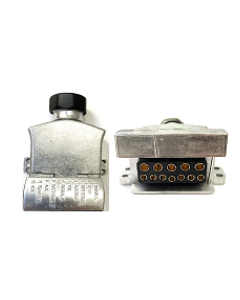 Aluminium 12 pin flat socket