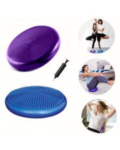 2pcs Inflatable Balance Boards - Stability & Core Strength Trainer(Blue & Purple)