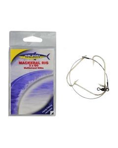 Wilson Mackerel Fishing Rig 3x6/0 Hook-Setup - 60lb Multi Strand Wire