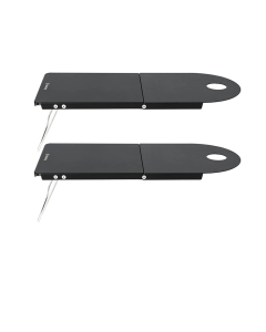 Petrel Ultralight Folding Camping Table 2PCS Portable Aluminum Desk Black