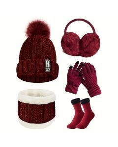 Winter Sports Knit Set Accessories (5-in-1)