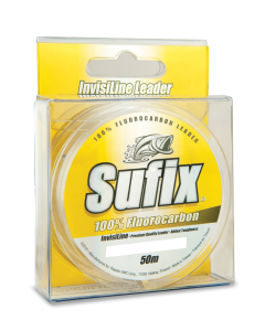 40m Spool of 40lb Sufix InvisiLine 100% Fluorocarbon Fishing Leader