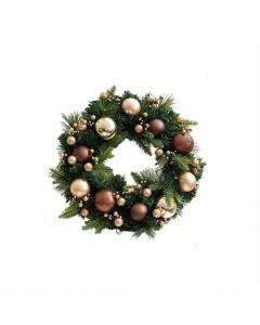 Christmas Ball Flower Wreath Door Hanging Decoration