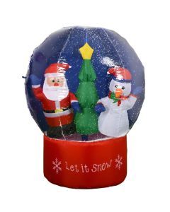 Christmas Inflatable Snow Globe with LED Lights