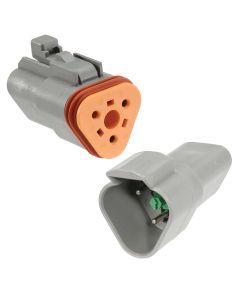 Narva 57423BL 3 Way Waterproof Deutsch Connector Housing Kit (2 pack)