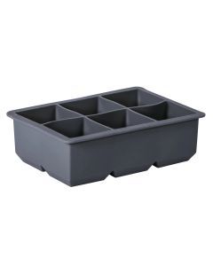 Avanti Silicone 6 Cup King Ice Cube Tray - Charcoal