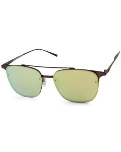 Dirty Dog Breaker Satin Brown/Gold Fusion Mirror Polarised Unisex Sunglasses