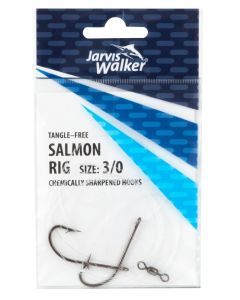 Jarvis Walker Size 3/0 Tangle Free Salmon Rig With Chemically Sharpened Hooks