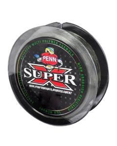300m Spool of PENN Super X Monofilament Fishing Line - Low Vis Green Mono Line