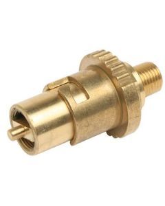 Natural Brass Socket 1/4" Male Bayonet