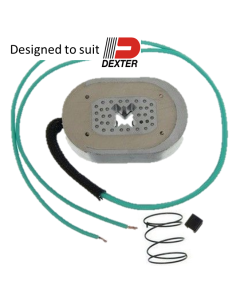 10" Electric Oval Brake Magnet w/ Retaining Clip to suit Dexter