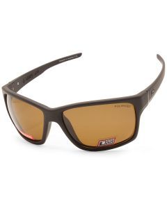 Dirty Dog Cosmic Satin Black/Brown Polarised Men's Sunglasses