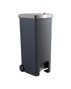 Foot Pedal Trash Can with Wheels